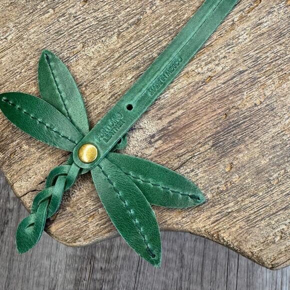 Portland Leather Dragonfly Charm COWBOY MINT Purse Charm FAST SHIP Bag Charm - Picture 6 of 6